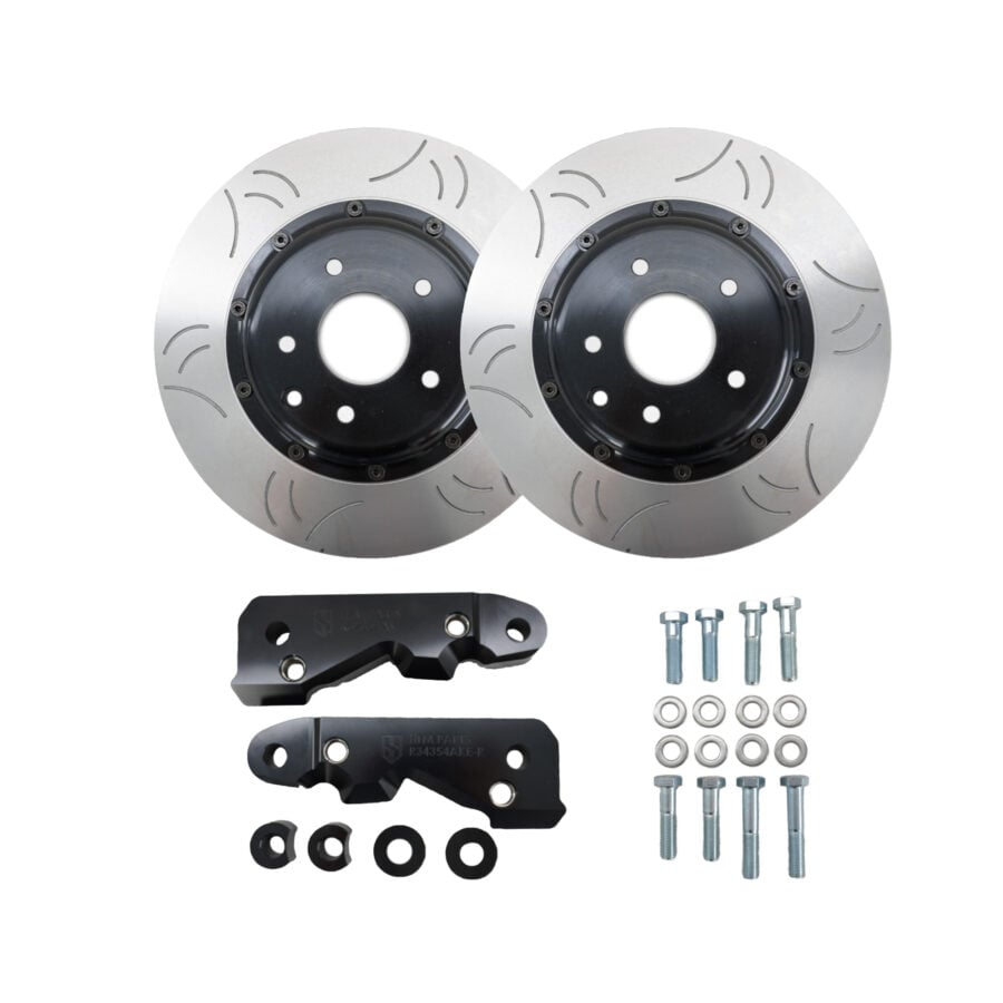 HFM.Parts 354mm Front Two-Piece Rotor Kit – Nissan Skyline R34 GTT with Akebono – HFM.Parts product/configuration image 1
