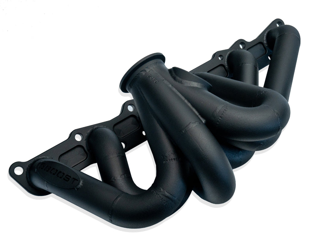 6Boost Nissan RB26 turbo exhaust manifold — representative configurations; exact build varies by selected flange and options