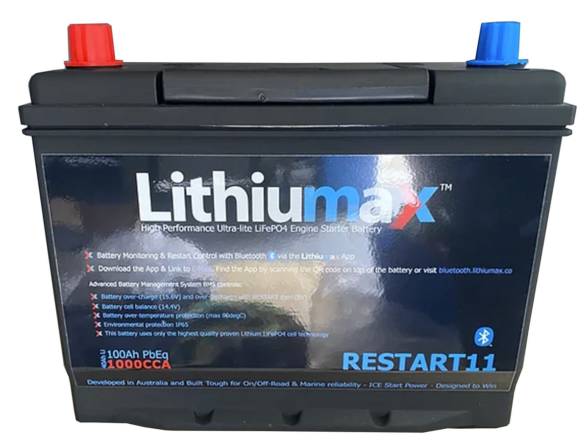 Lithiumax RESTART11 Bluetooth 1000CA Lightweight Battery — product image