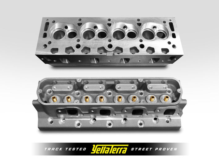 Yella Terra ABH 5000-9SX Holden 5.0 EFI Super-X bare alloy cylinder heads pair