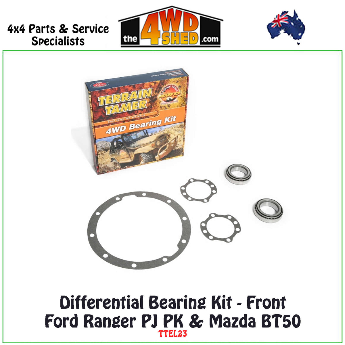 Terrain Tamer TTEL23 differential bearing kit | Ford Ranger PJ-PK / Mazda BT-50 UN front