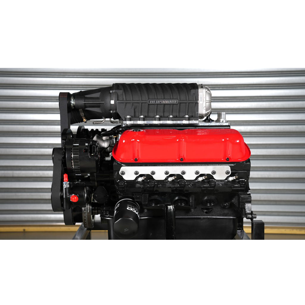 Harrop TVS2650 Small Block Ford side profile engine view