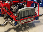 Plazmaman four to four and a half inch twin entry Pro Series intercooler; selected core and end tanks vary