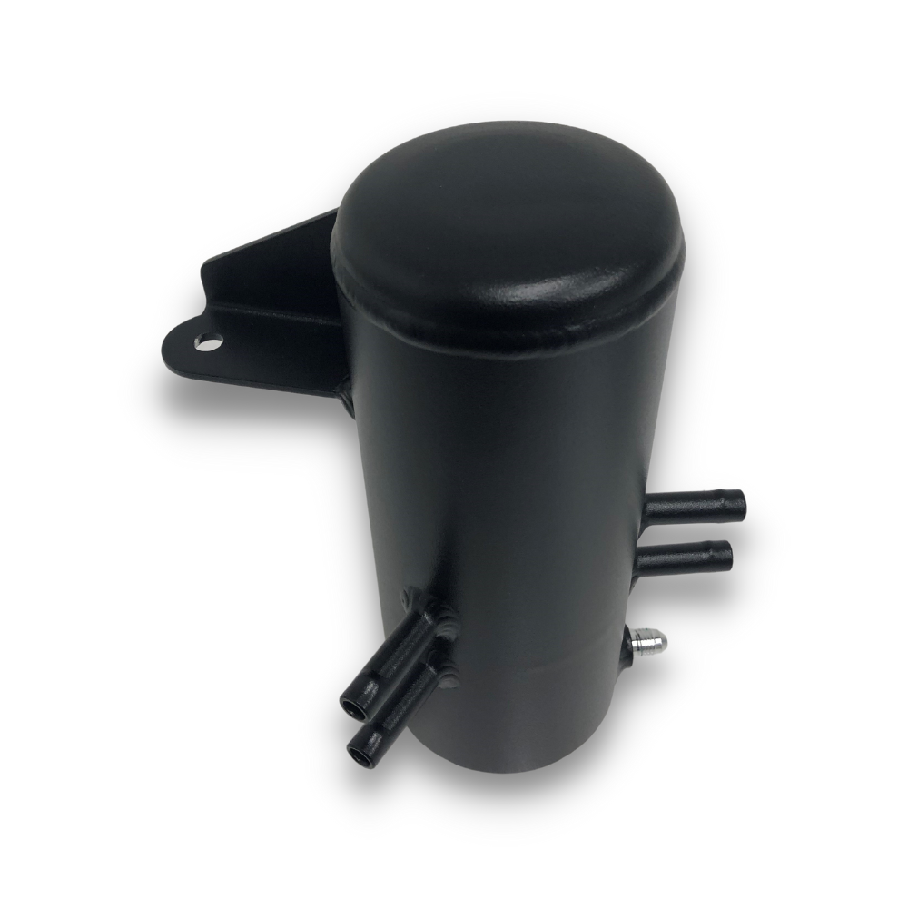 VCM Performance VE / VF LS Oil Breather Catch Can - Sealed - Black Powder Coated (Supercharged) - V032018