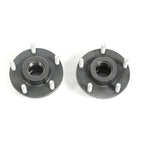 Pair of Harrop early Commodore front brake conversion hubs shown for reference