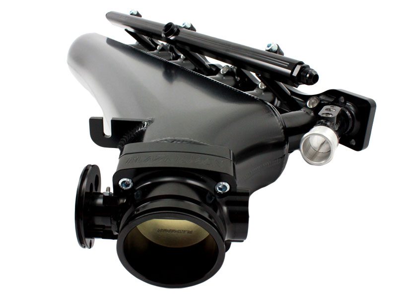 Plazmaman RB30 single cam six injector manifold; photographed configuration and finish are examples