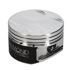 Diamond manufacturer catalogue photograph — Nissan GT-R R35 VR38DETT Forged Pistons — 94.40 mm Stroke / 6.500 in Rod. Representative design; selected kit details vary.