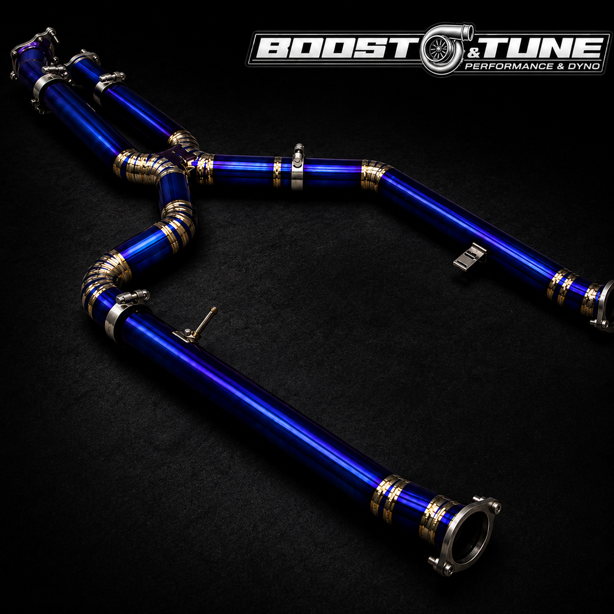 BTS Titanium Dual Uneven-Length Midpipe — Boost & Tune product image 2