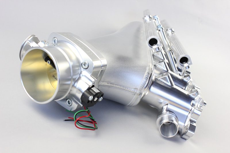 Plazmaman Universal TPS sensor shown in a Plazmaman throttle and manifold application