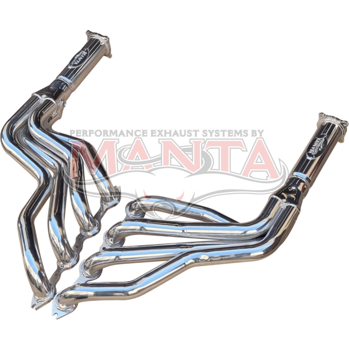 Manta DPE HOLH128-134 Holden VE VF V8 1 3/4in Headers — Silver Ceramic Coated — HOLH128-134-C