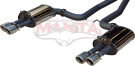 Manta DPE Holden Commodore VE VF V8 Sedan Wagon Exhaust System — DPE 3in sedan rear mufflers (HOLS128SR-3)