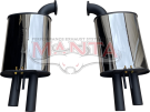 Manta DPE Holden Commodore VE VF V8 Sedan Wagon Exhaust System — DPE 2.5in sedan rear mufflers (HOLS128SR)