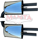 Manta DPE Holden VE VF V8 Ute WM WN Caprice Exhaust System — DPE 2.5in ute rear mufflers (HOLS128UR)