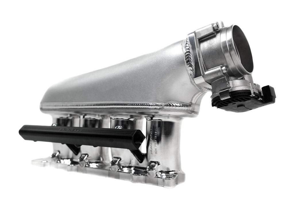 Plazmaman Honda K20 K24 RWD billet inlet manifold; dome and injector options vary