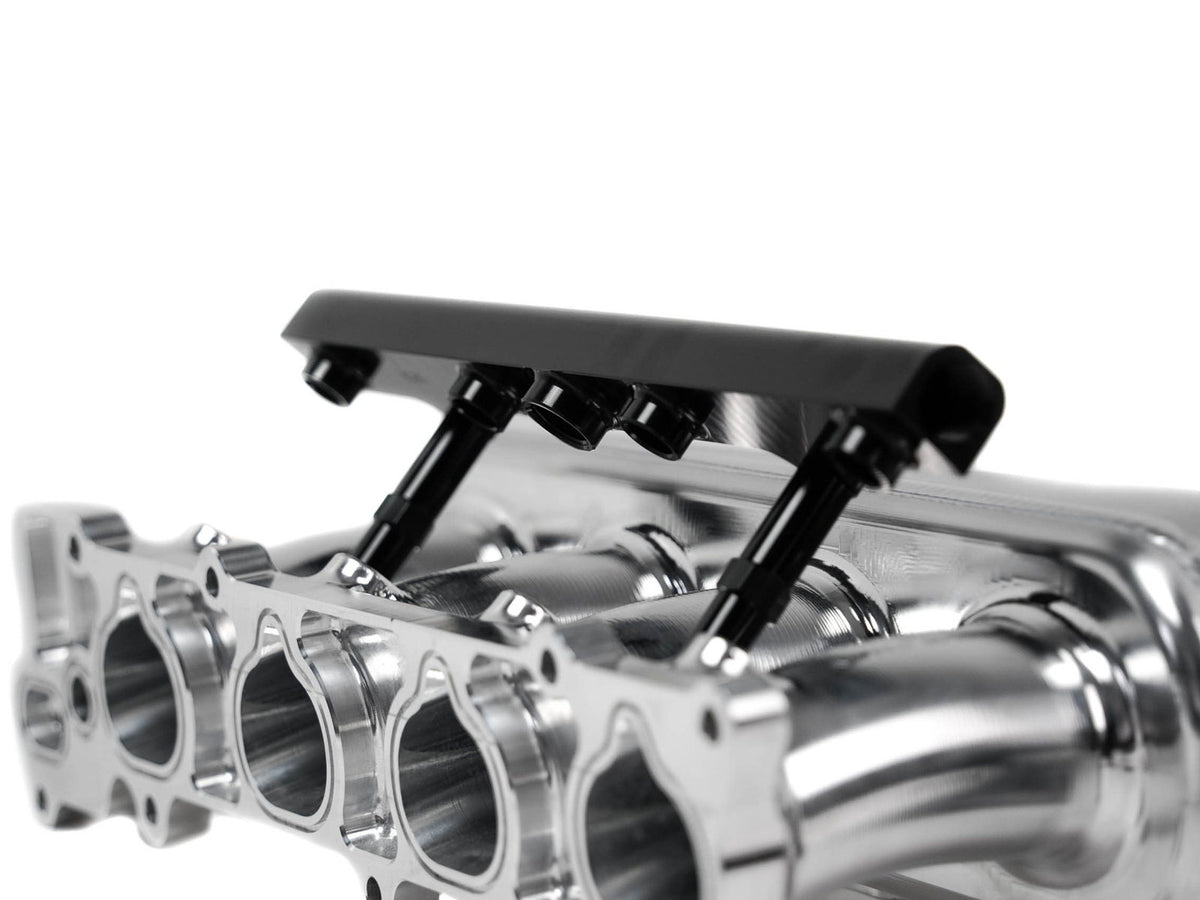 Plazmaman Honda K20 K24 RWD billet inlet manifold; dome and injector options vary