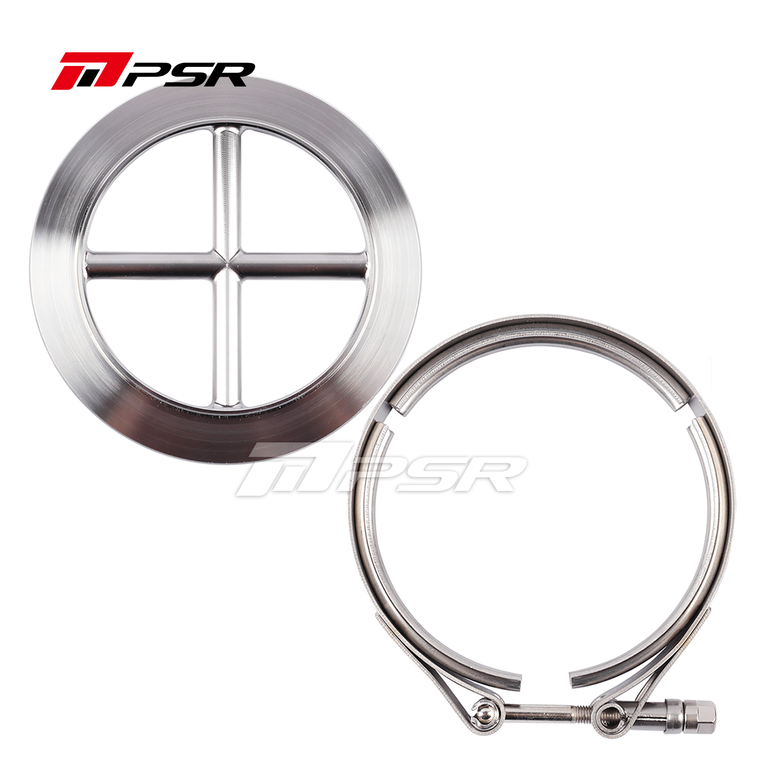 Pulsar PSR Stainless Steel Turbine Cross Guard Flange Clamp Kit for 6275G 6775G 7375G 7975G 7782G Turbos - image 1