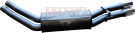 Manta Holden Statesman Caprice WH 5.7L LS V8 Exhaust System — Rear muffler section (MBM173MF)