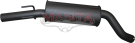 Manta Holden Commodore VT VU VX VY 3.8L V6 Exhaust System — Aluminised rear muffler (MBM181MF)
