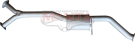 Manta Holden Commodore VZ 3.6L V6 Ute Wagon Exhaust System — Centre muffler (MBM269MF)