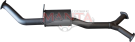 Manta Holden Commodore VZ 3.6L V6 Sedan Exhaust System — Aluminised centre muffler (MBM270MF)