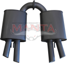Manta Holden Commodore VF V8 Sedan Wagon 3in Exhaust System — 3in rear muffler section (MBM478MF-E4)