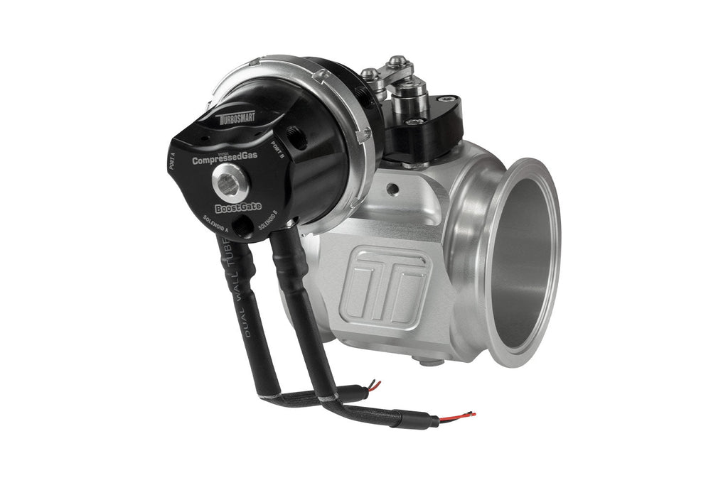 Turbosmart Compressed Gas BoostGate76 with Inbuilt Solenoids - 7 PSI Black