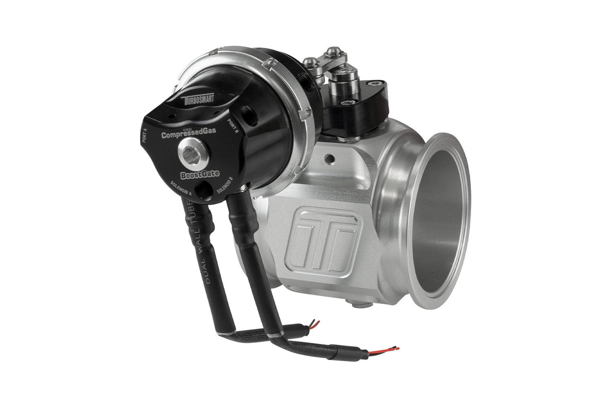 Turbosmart Compressed Gas BoostGate76 with Inbuilt Solenoids - 7 PSI Black
