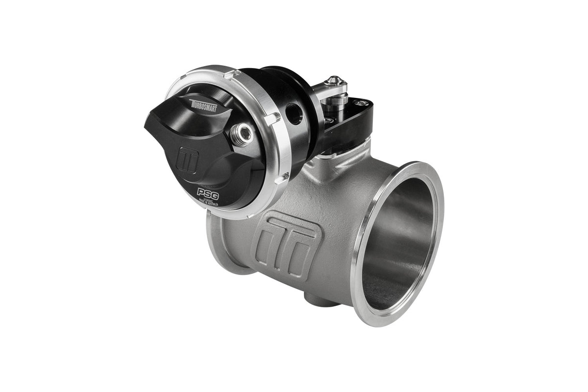 Turbosmart StraightGate External Wastegate Configurator - PSG76 Pneumatic Straight Gate 6psi Black - TS-0567-1762