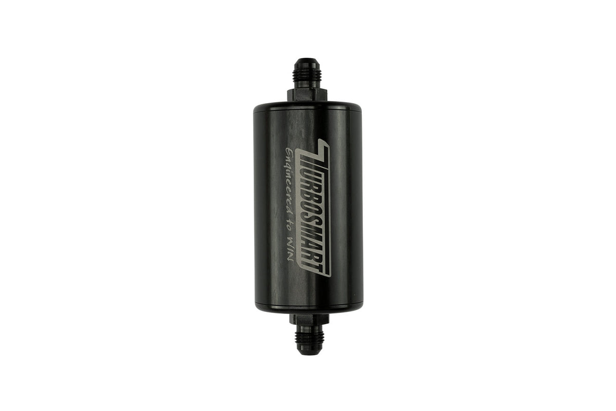 Turbosmart Inline Fuel Filter 10um 6AN Black - TS-0402-1133