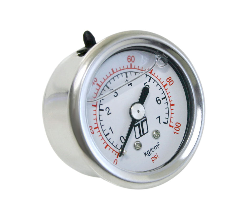 Turbosmart Fuel Pressure Gauge 0-100 PSI - Liquid Filled