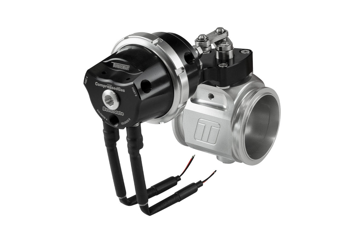 Turbosmart Compressed Gas BoostGate50 with Inbuilt Solenoids - 7 PSI Black