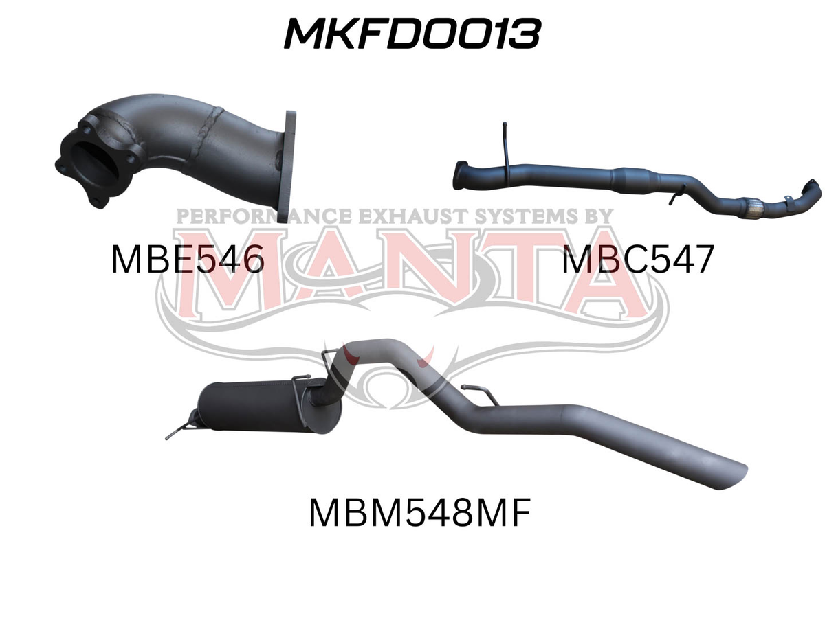 Manta Ford Ranger Pj, Pk 3.0L CRD UTE (Manual), 2006 – 2011 – Manta product image 5