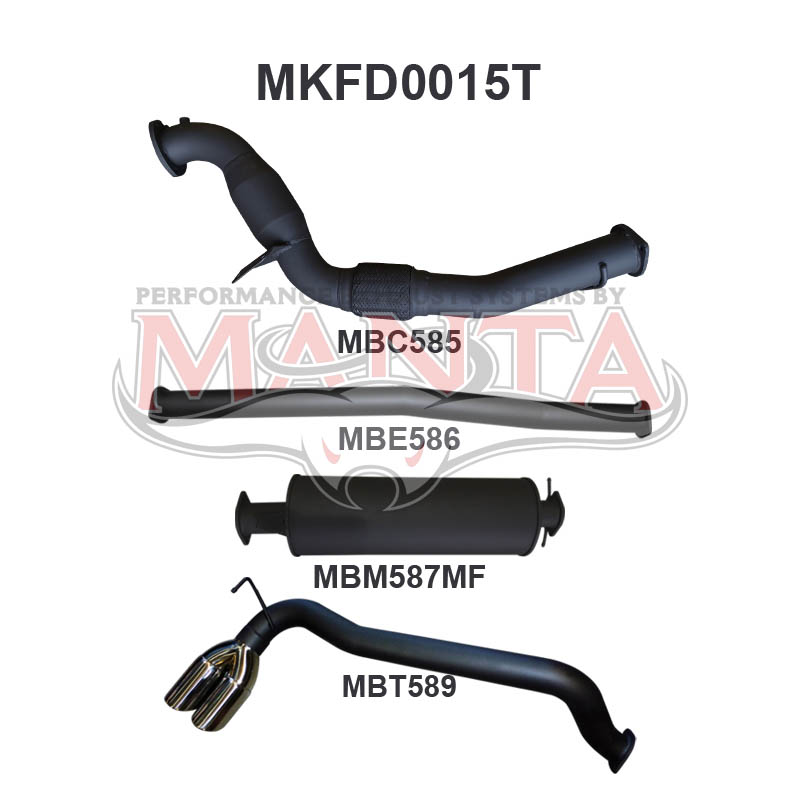 Manta Ford Ranger Px Dual Cab 3.2L CRD October 2011 – September 2016 – Manta product image 16