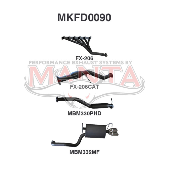 Manta FX-206CAT Ford Falcon BA BF Barra High Flow Cat - FX-206CAT