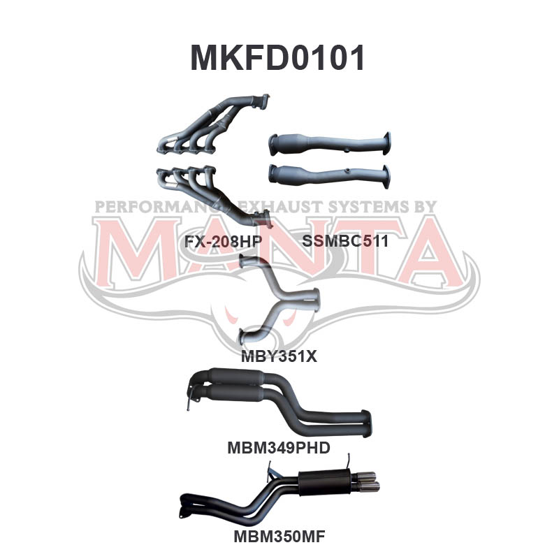 Manta Ford Falcon Ba, Bf 5.4L Barra 3 Valve V8 Sedan (All Models Excluding XR8 & Fpv’S). Exhaust Exit Out Driver’S Side. – Manta product image 40