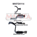 Manta Ford Falcon Ba, Bf 5.4L Boss 4 Valve V8 Sedan (Including XR8, Ba FPV Models). Optional Exhaust Exit Out Both Driver & Passenger Side. – Manta product image 15