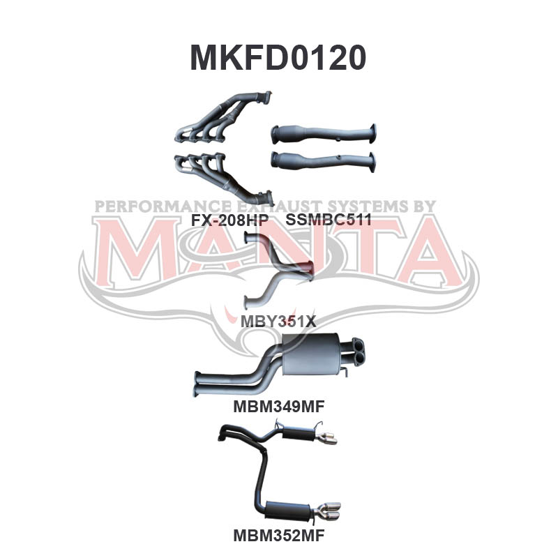 Manta Ford Falcon Bf FPV Boss 5.4L V8 Sedan (All Models, Exhaust Exits From Factory Out Both Driver and Passenger Side) – Manta product image 10