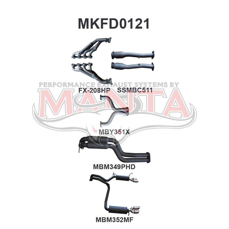 Manta Ford Falcon Bf FPV Boss 5.4L V8 Sedan (All Models, Exhaust Exits From Factory Out Both Driver and Passenger Side) – Manta product image 11