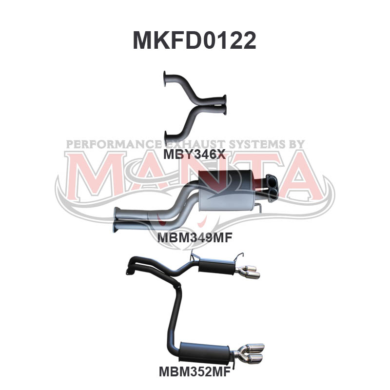 Manta Ford Falcon Bf FPV Boss 5.4L V8 Sedan (All Models, Exhaust Exits From Factory Out Both Driver and Passenger Side) – Manta product image 12