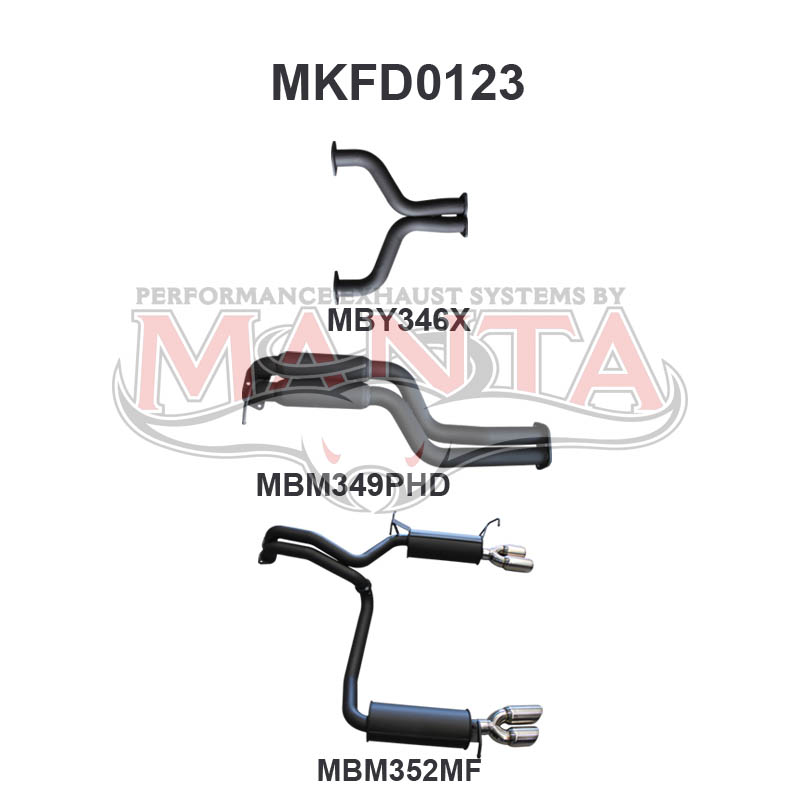 Manta Ford Falcon Bf FPV Boss 5.4L V8 Sedan (All Models, Exhaust Exits From Factory Out Both Driver and Passenger Side) – Manta product image 13