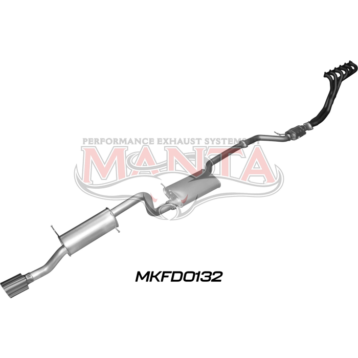 Manta Ford Falcon BA BF Barra XR6 NA Ute Exhaust — Full System | 2.5in Single — Aluminised Steel — Quiet — MKFD0132