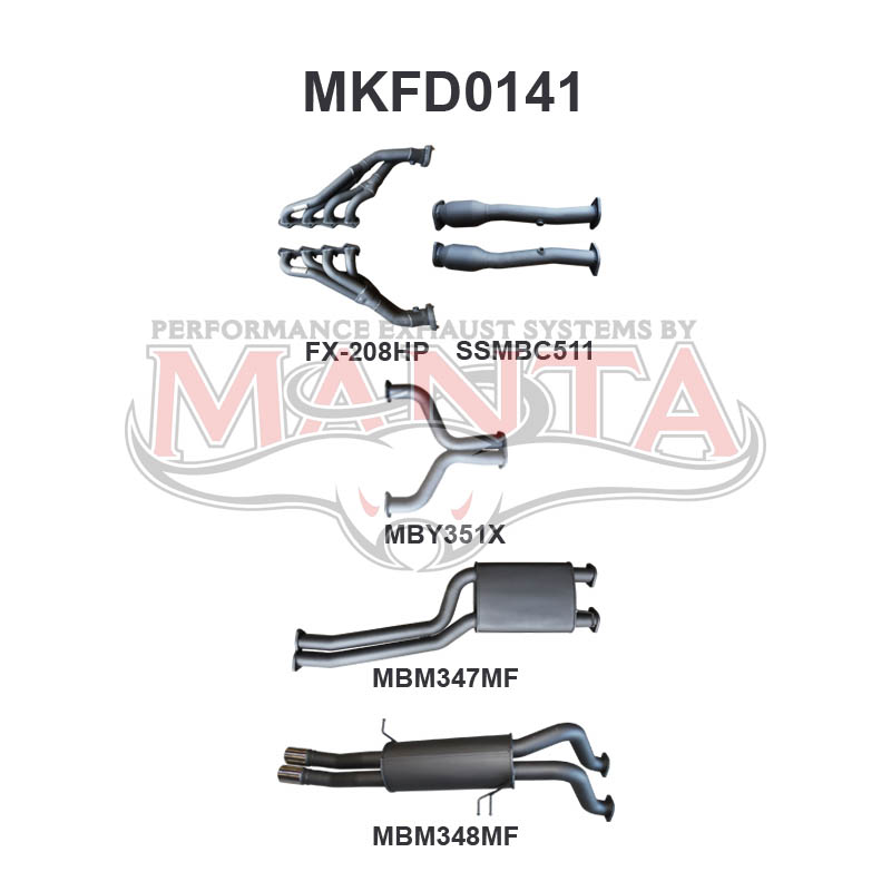 Manta Ford Falcon Ba, Bf 5.4L Boss 4 Valve V8 UTE (Including XR8, FPV Models). Exhaust Exit Out Driver’S Side. – Manta product image 16