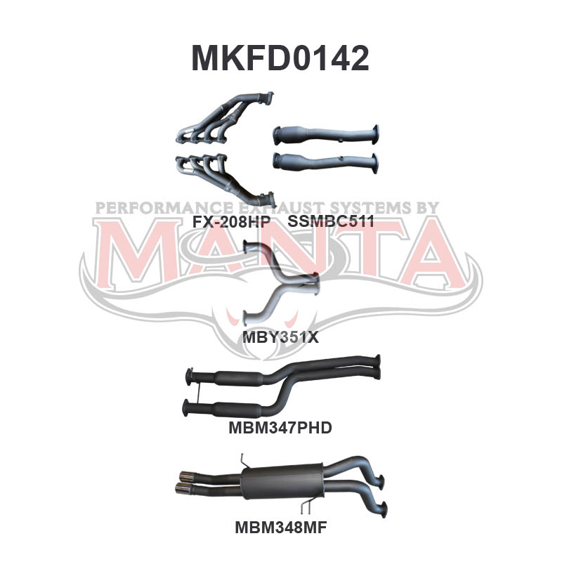 Manta Ford Falcon Ba, Bf 5.4L Boss 4 Valve V8 UTE (Including XR8, FPV Models). Exhaust Exit Out Driver’S Side. – Manta product image 17