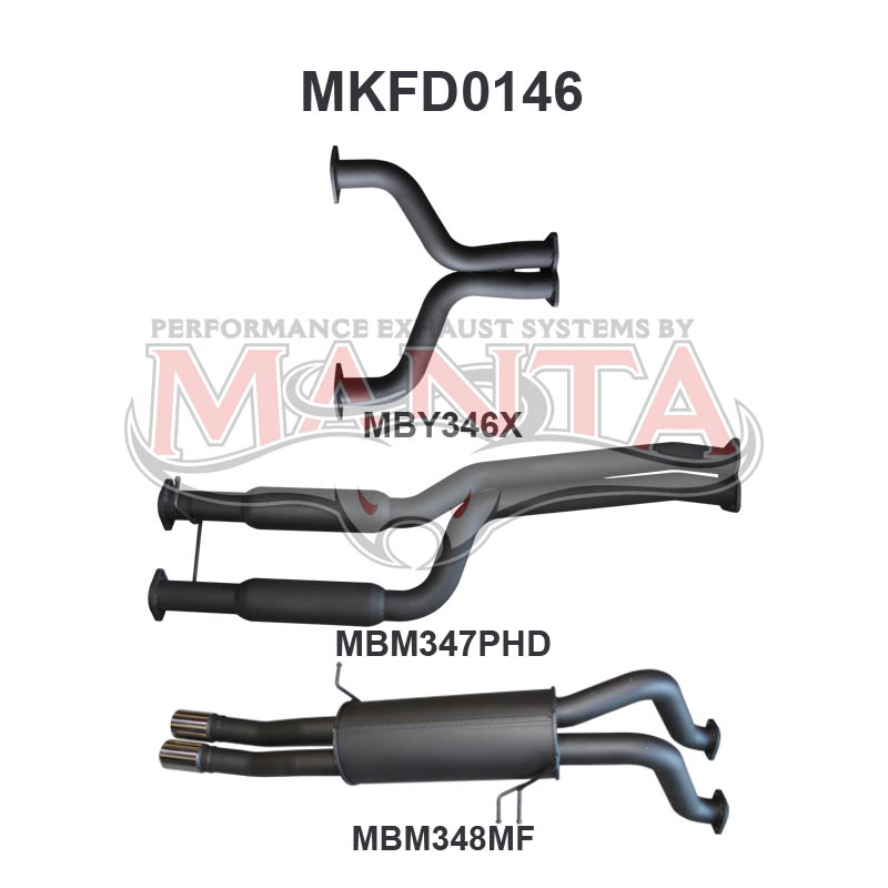 Manta Ford Falcon Ba, Bf 5.4L Boss 4 Valve V8 UTE (Including XR8, FPV Models). Exhaust Exit Out Driver’S Side. – Manta product image 7