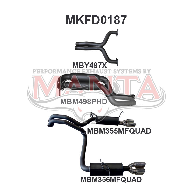 Manta Ford Falcon Fg 5.4L XR8 V8 Sedan (Not Including FPV Models). Optional Exhaust Exit Out Driver and Passenger Side. – Manta product image 5