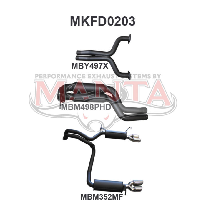 Manta Ford Falcon FG FG-X 5.0L Supercharged V8 Exhaust System – MKFD0203