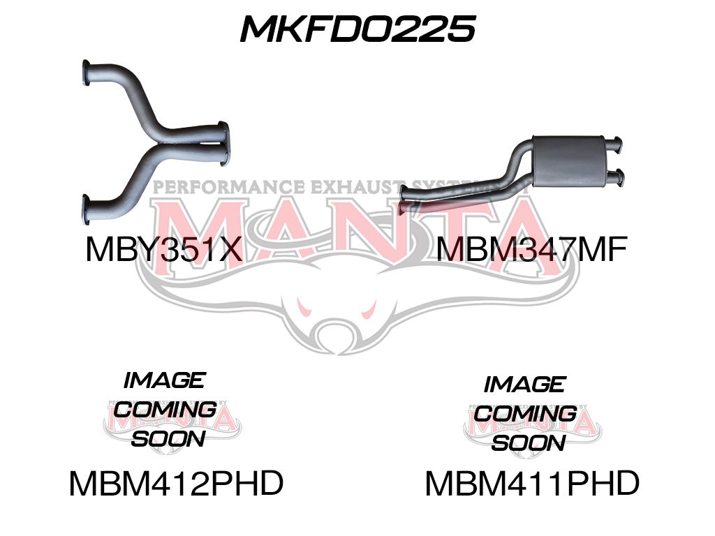 Manta Ford Falcon Fg FPV 5.0L Supercharged V8 UTE (All Models). Optional Exhaust Exit Out Both Driver & Passenger Side. – Manta product image 15