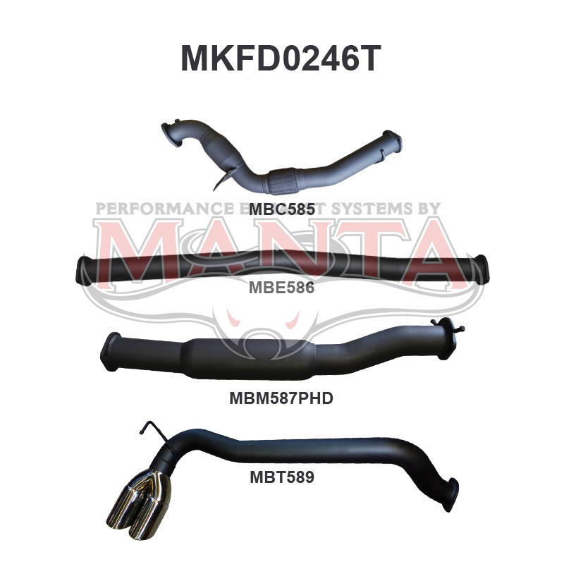 Manta Ford Ranger Px Dual Cab 3.2L CRD October 2011 – September 2016 – Manta product image 25