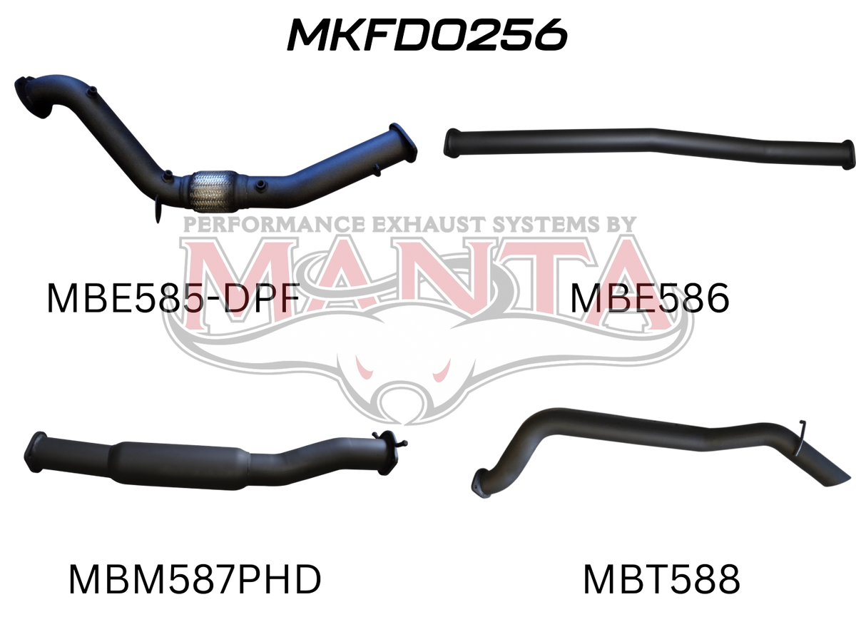 Manta Ford Ranger PX2, PX3 Dual Cab 3.2L CRD October 2016 – 2022 (With DPF) – Manta product image 6