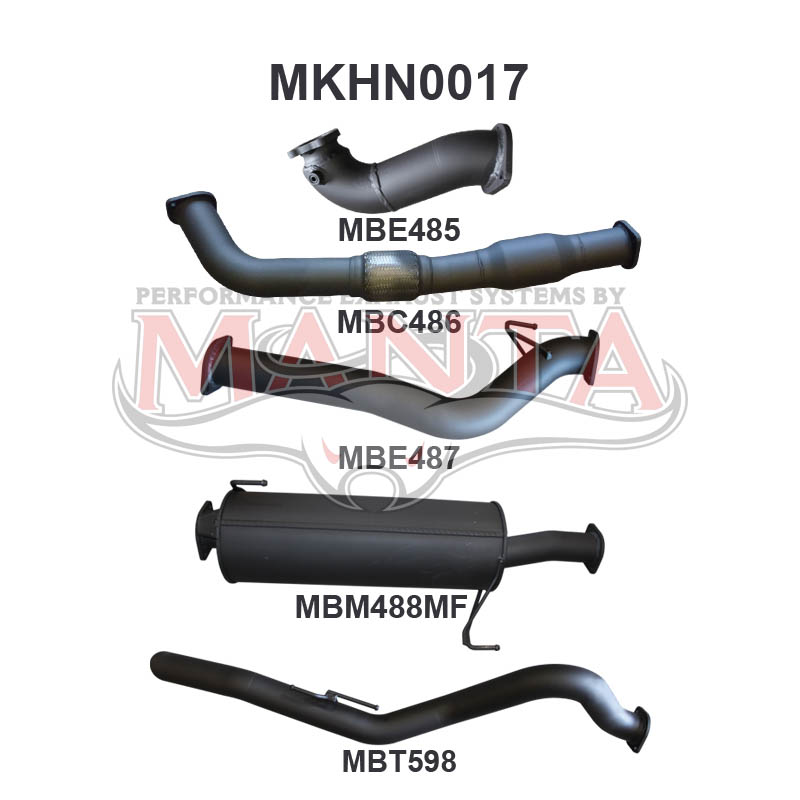 Manta Holden Rodeo Ra 3.0L Common Rail (Factory Styleside, Short Wheelbase) January 2007 – July 2008 – Manta product image 5